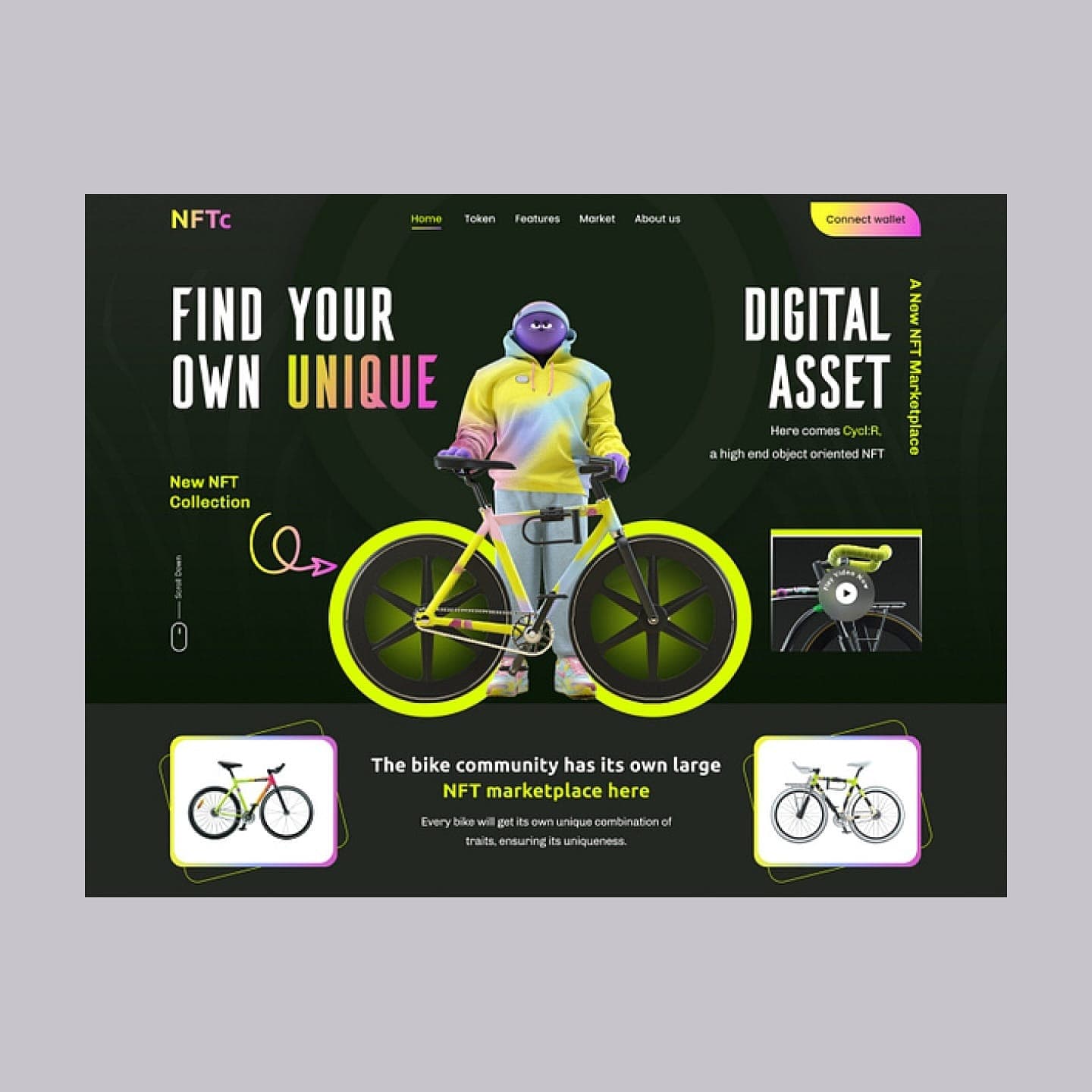 NFT Marketplace - Web Design project by TML Agency