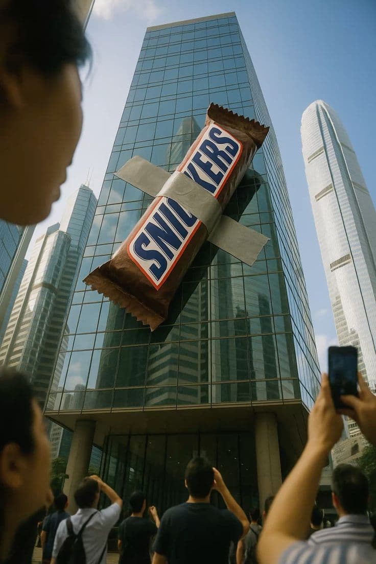 TML Agency Snickers guerilla marketing campaign