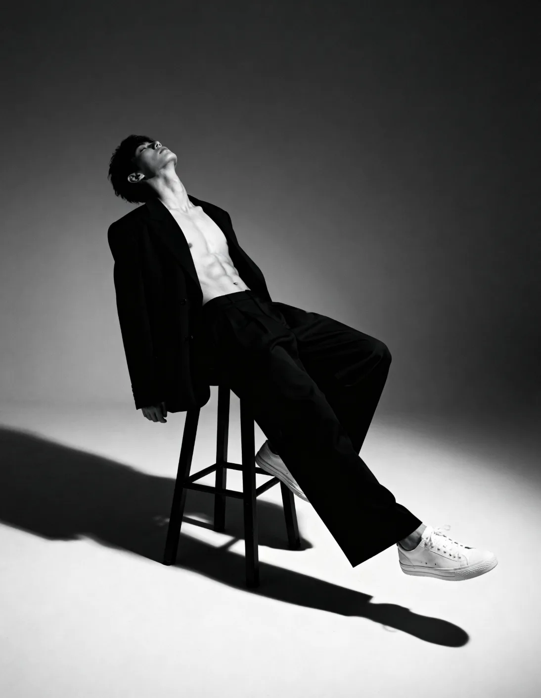 Beauty product styling — lipstick and cherry creative composition