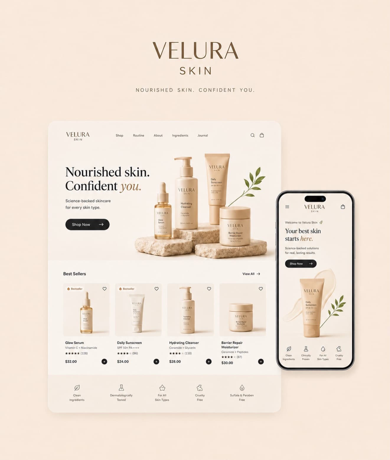 Velura Skin — Beauty & Skincare brand design by TML Agency (6)