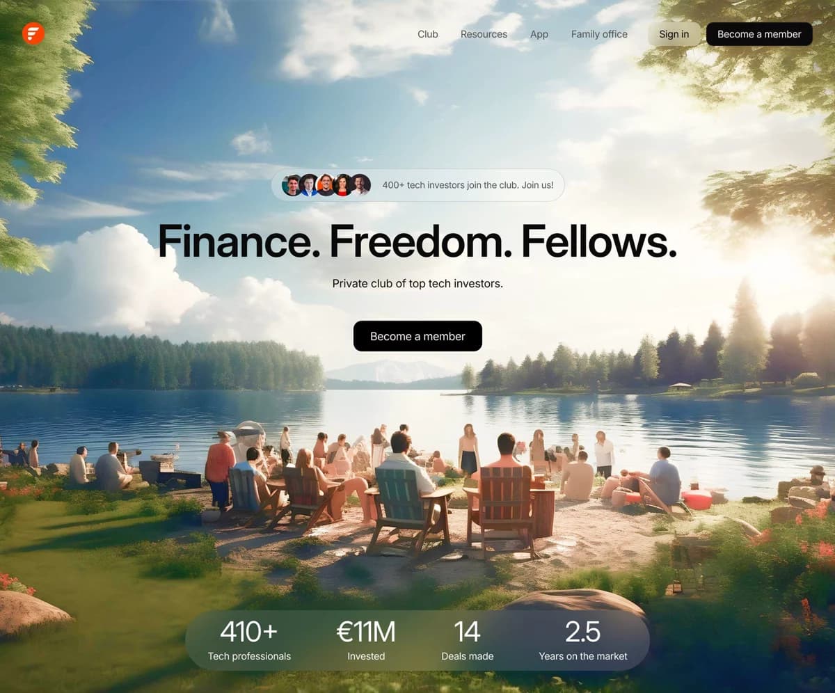 Finance and investment platform website design — hero section with bold conversion-focused UI by TML Agency Chandigarh