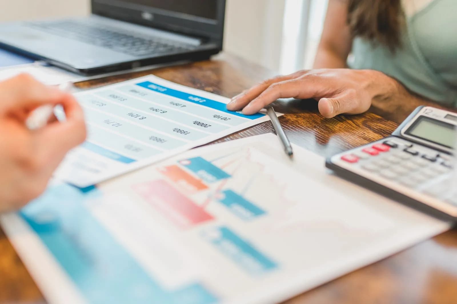 Analyst reviewing data with client — Professional Services marketing by TML Agency
