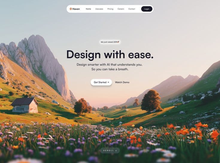AI design tool SaaS website โ clean modern hero section with conversion-optimised layout by TML Agency