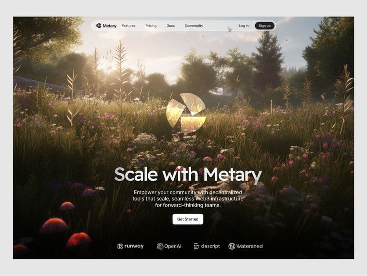 Web3 blockchain platform website design โ nature-meets-technology visual identity by TML Agency Chandigarh