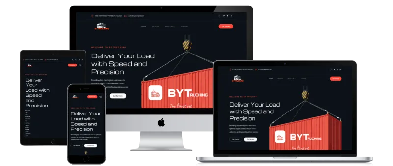Trucking company website redesign