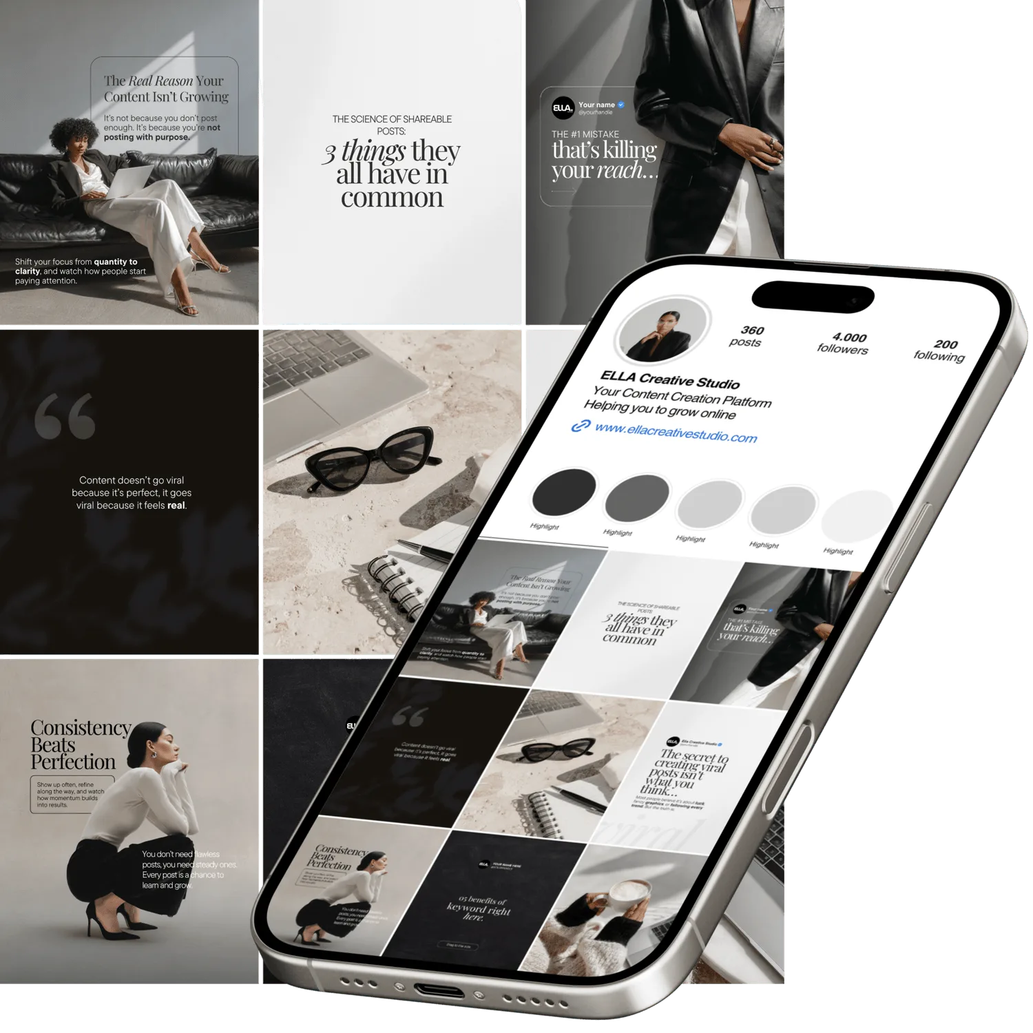 Instagram marketing mockup